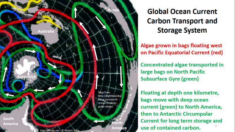 Ocean Current Carbon Transport Storage System